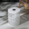 Modern Cranbrook Side Table With Solar Light Functionality - White - Image 11