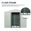 Outdoor Metal Storage Shed Yx48 - White - Image 7