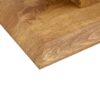 Modern Minimalist Rectangular Glass Table With Tempered Glass Top And Wood Grain Legs For Entrance And Living Room - Transparent - Image 19