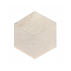 Hexagon Snow Mountain Polished Marble Tile For Wall And Floor Stone (Set of 12) - White / Natural