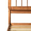 Mid-Century Modern Solid Wood Queen Spindle Bed - Caramel - Image 3