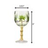 Leadingware Palm Tree Plastic Wine Glasses (Set of 4), Bpa Free Acrylic, Unbreakable, 16Oz - Clear - Image 3
