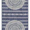 Sunshine - 5'3" X 7'3" Indoor, Outdoor Area Rug - Blue - Polypropylene - Image 3