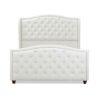 Marcella - Queen Upholstered Shelter Headboard Bed Set - Antique White - Image 3