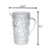 Paisley - 2.5 Quarts Water Pitcher With Lid, Unbreakable Acrylic Drink Pitcher With Spout, Bpa Free - Clear - Image 2