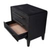 3 Drawer Nightstand With USB - Black - Image 6