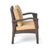 Honolulu - 4 Pieces Wicker Set Outdoor Seating - Brown / Tan With - Image 13