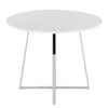 Cosmo - Canary Contemporary Dining Table - Chrome / White - Image 4