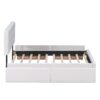 Queen Size Upholstered Platform Bed With Classic Headboard And 4 Drawers, No Box Spring Needed - White - Image 7