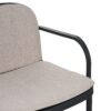 Luna - Outdoor Patio Loveseat With Frame And Cushions Weather Resistant Pp Material - Beige / Black - Image 9