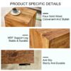 Modern Coffee Table With Wood Grain Texture And Stylish Design - Wood - Image 5