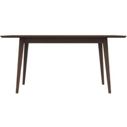 Mary - Modern Style Solid Wood Rectangular Dining Kitchen Table - Brown