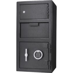 Large Locker Depository Safe With Digital Keypad 0 72 0 78 Cubic Ft - Black