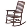 Acacia Indoor Rocking Chair, Outdoor Solid Patio Furniture New Style - Brown - Image 9