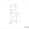 Bray - Bath Towel And Blanket Ladder Shelf - Natural Walnut - Image 12