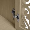Hollowed Out Cabinet With 4 Doors, Suitable For Bedroom - Natural - Image 20