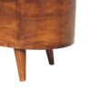 Rounded Lid Up Blanket Box - Chestnut - Image 8