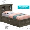 Louis Phillipe - Twin Storage Bed - Gray - Image 5