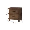 Adams - Antique Nightstand - Oak - Image 5
