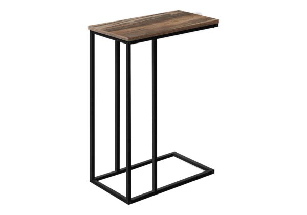 Accent Table, C - Shaped, Contemporary Stylish - Brown
