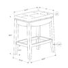 Bar Stool, Bar Height, Saddle Seat, Transitional (Set of 2) - White - Image 5