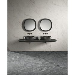 Snow Mountain Marble Tiles For Wall Decoration FS Textured Stone (Set of 4) - White / Natural
