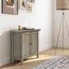 Redmond - Low Storage Cabinet - Distressed Gray - Image 7