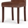 Acadian - Parson Dining Chair (Set of 2) - Distressed Saddle Brown - Image 4