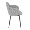 Boyne - Contemporary Chair (Set of 2) - Black / Dark Gray - Image 3