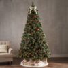 Cashmere And Snow Bristle Mixed Christmas Tree With Pine Cones - Green - Image 4