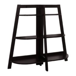 Bookshelf, Bookcase, Etagere, 3 Tier, For Office, Contemporary & Modern - Espresso