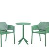 3 Piece Plastic Arm Chair Bistro Grs Premium Ocean Plastic - Green - Image 2