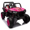 12V7A*2 30W*4 Four-Wheel Drive Leather Seat One Button Start, Forward And Backward, High And Low Speed, Music, Front Light, Power Display, Two Doors Can Open, 2.4G R / C, Seat Belt Four Wheel Absorber - Pink - Image 10