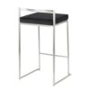 Fuji - Contemporary Stackable Counter Stool (Set of 3) - Black - Image 4