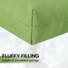 2 Piece High Back Patio Chair Cushion Set, Tufted Adirondack And Rocking Chair Cushions For Garden, Porch Or Office Use - Green - Image 8