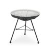 Nusa - Side Table With Tempered Glass Top - Black - Image 8