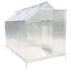 6.3'x10.2'x7' Polycarbonate Greenhouse, Heavy Duty Outdoor Aluminum Walk-In Green House Kit With Rain Gutter, Vent And Door For Backyard Garden - Aluminium - Image 9