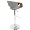 Curvo - Mid-Century Modern Adjustable Barstool With Swivel (Set of 2) - Gray - Image 5