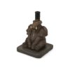 Charming Elephant Umbrella Base With Concrete Design - Gray - Image 6