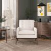 Cole - Comfortable Lounge Chair - Beige - Image 7