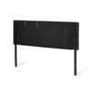 Marakesh - Contemporary Fabric Upholstered King / California King Headboard - Black - Image 8