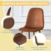(Set of 4) Backrest AndTransfer Legs Chairs Adding A Touch Of Elegance To Minimalist And Scandinavian Style Homes - Walnut - Image 6