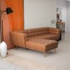 Addison - Left Sectional Leather Sofa - Cognac - Image 8