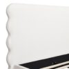 Stockholm - Queen Modern Wavy Headboard Platform Bed - Antique White - Image 6