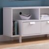 Modern TV Stand & Two Shelves And Two Drawers - White - Image 4
