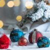 Christmas Ball Ornaments, Glass Decorative Hanging Ball Christmas Tree Ornaments For Holiday Party Decorations (Set of 6) - Blue - Image 7