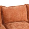 Convertible Sofa Bed Sectional Sofa Sleeper L-Shaped Sofa With A Storage Ottoman, Two Pillows, Two Power Sockets And Two USB Ports For Living Room - Orange - Image 25