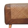 Buffalo - Large Seagrass Hide Nordic Bench - Oak - Image 7