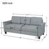 3 Seat Sofa Living Room Sofa - Gray - Image 10