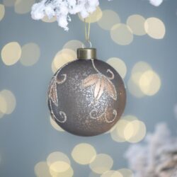 Christmas Ball Ornaments, Glass Decorative Hanging Ball Christmas Tree Ornaments For Holiday Party Decorations (Set of 12) - Silver